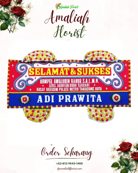 Papan Bunga Ucapan Selamat Cempaka
